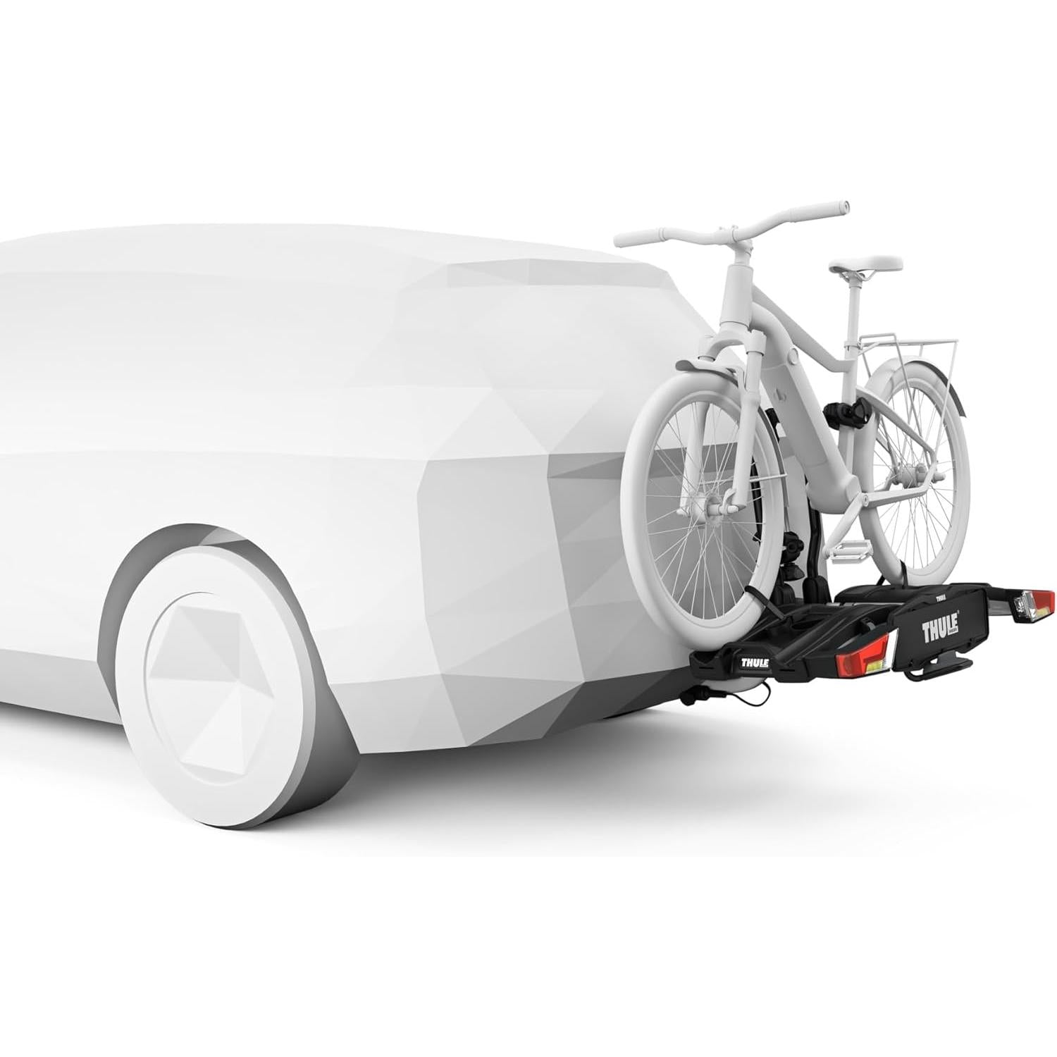 Thule EasyFold XT Fahrradträger für 2 Fahrräder, schwarz/Aluminium-Kupplung