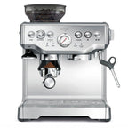 Sage The Barista Express, Kaffeemaschine, Gebürsteter Edelstahl | Kaffeemaschine mit manuellem Milchaufschäumer & Mahlwerk, Automatisches Mahlen, individueller Milchschaum