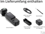 DJI Osmo Pocket 3, Vlogging-Kamera mit 1-Zoll-CMOS und 4K/120 fps Video, 3-Achsen-Stabilisierung, schnelles Scharfstellen, Gesichts/Objektverfolgung, kleine Videokamera für Fotografie