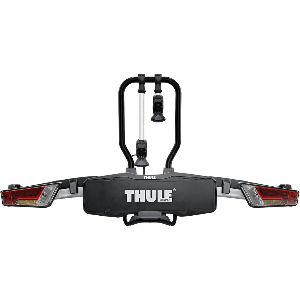 Thule EasyFold XT Fahrradträger für 2 Fahrräder, schwarz/Aluminium-Kupplung
