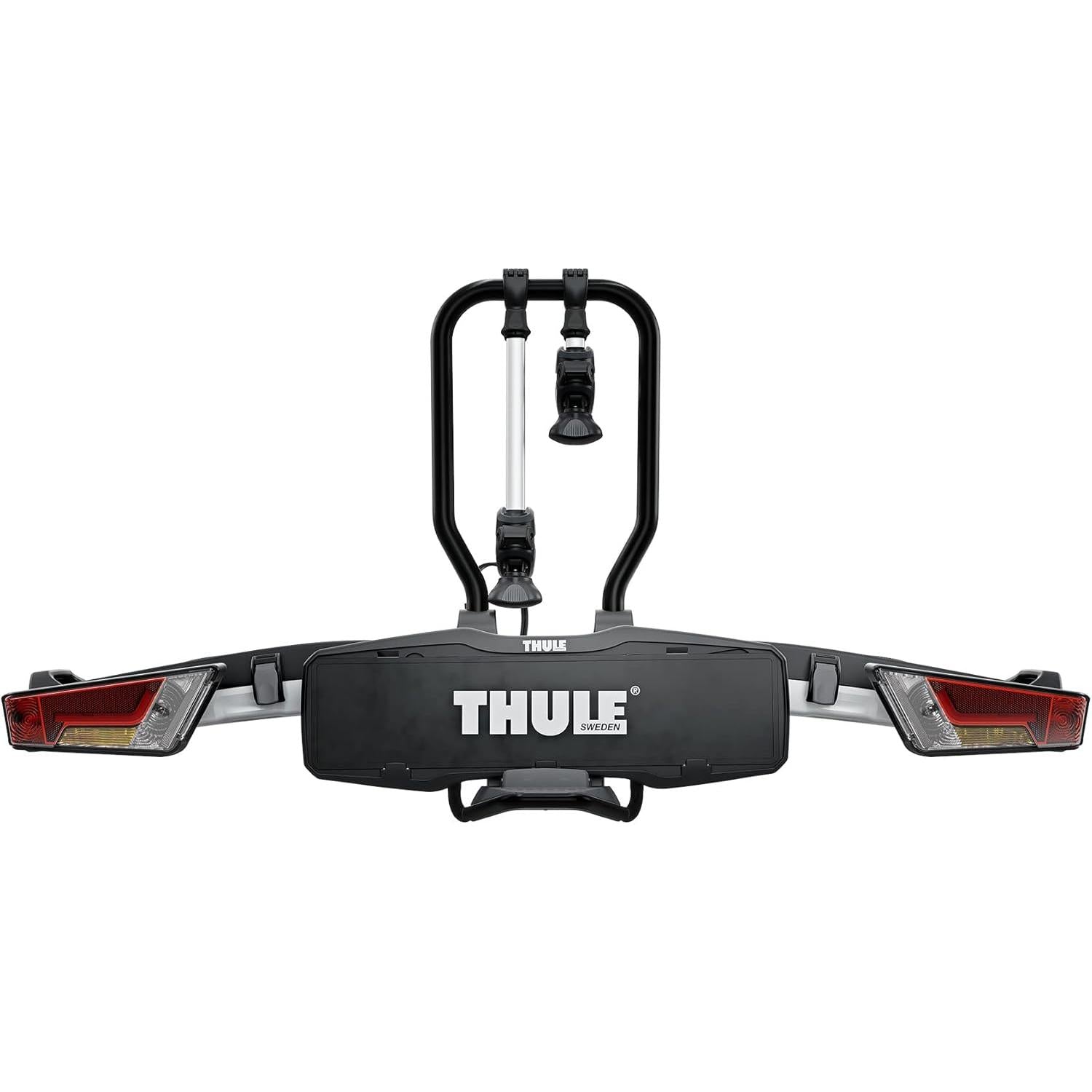 Thule EasyFold XT Fahrradträger für 2 Fahrräder, schwarz/Aluminium-Kupplung