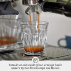 Sage The Barista Express, Kaffeemaschine, Gebürsteter Edelstahl | Kaffeemaschine mit manuellem Milchaufschäumer & Mahlwerk, Automatisches Mahlen, individueller Milchschaum