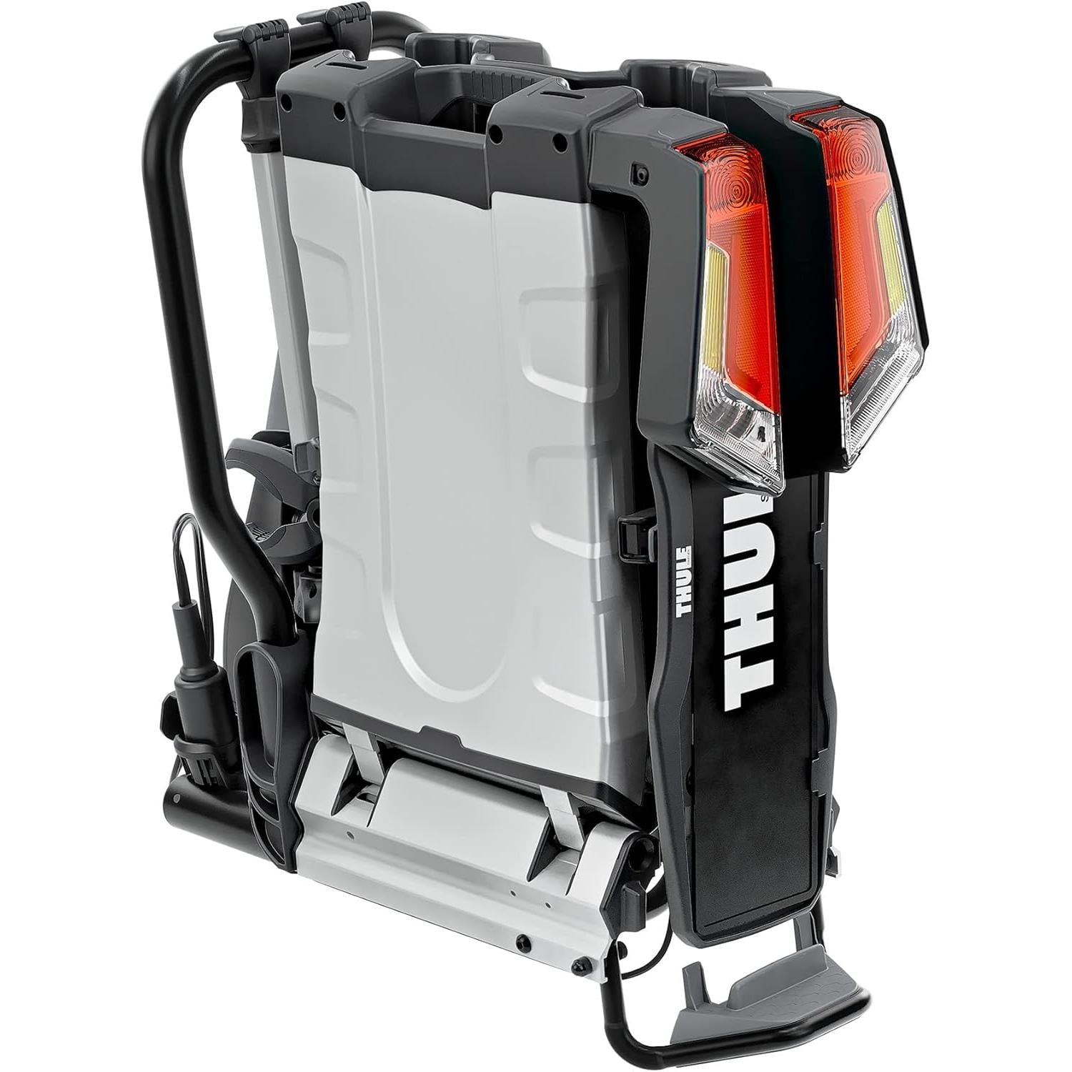 Thule EasyFold XT Fahrradträger für 2 Fahrräder, schwarz/Aluminium-Kupplung