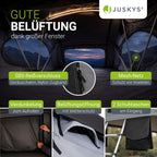 Juskys Autodachzelt Lago - Robuste Konstruktion, wasserabweisend & UV-Schutz, Autodachzelt, Camping, LED-Beleuchtung