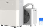 Midea PortaSplit-E Mobile Air Conditioner, Cooling A++/Heating A+, 12000 BTU 3.5 kW, Mini Split Air Conditioning, Peach, for Rooms up to 42 m² / 105 m³, Only 39 dB(A) in Silent Mode [Energy Class A++]