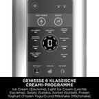 Ninja CREAMi Scoop & Swirl Eismaschine mit 2 Behältern, 13 Funktionen, für Eiscreme, Softeis, Gelato, Sorbet, Milchshakes und mehr, mit Mix-In-Funktion, Platinsilber, NC701EU