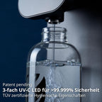 OsmoFresh Fusion Air Auftisch Osmoseanlage | Keine Installation | Heißwasserspender | Filterung & Mineralien | 3-Fach UV-C LED | Abwasserverhältnis 2:1 | TÜV zertifiziert