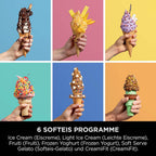 Ninja CREAMi Scoop & Swirl Eismaschine mit 2 Behältern, 13 Funktionen, für Eiscreme, Softeis, Gelato, Sorbet, Milchshakes und mehr, mit Mix-In-Funktion, Platinsilber, NC701EU