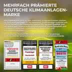 Kältebringer Split Klimaanlage 12000 BTU (3,7 kW) - R290 Kältemittel, kein F-Gas, Heizfunktion, WiFi & App, bis 60m², sehr leise, 5m Kupferleitung, A+++, Montagematerial, Bodenkonsole
