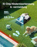 MAMMOTION LUBA Mini 2 AWD 1000 Mähroboter ohne Begrenzungskabel, Empf.1000㎡ Tri-Kamera AI Vision & NetRTK-Positionierung, Auto-Mapping, DropMow-Modus, 80% Steigung, Auto Mehrzonen Kartierung