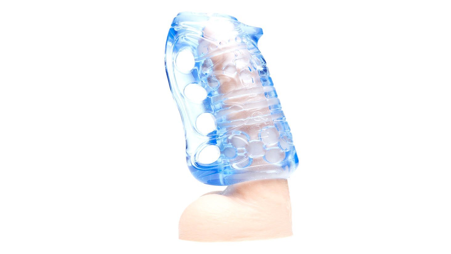 Fleshskins™ Blue Ice Grip with Drying Case